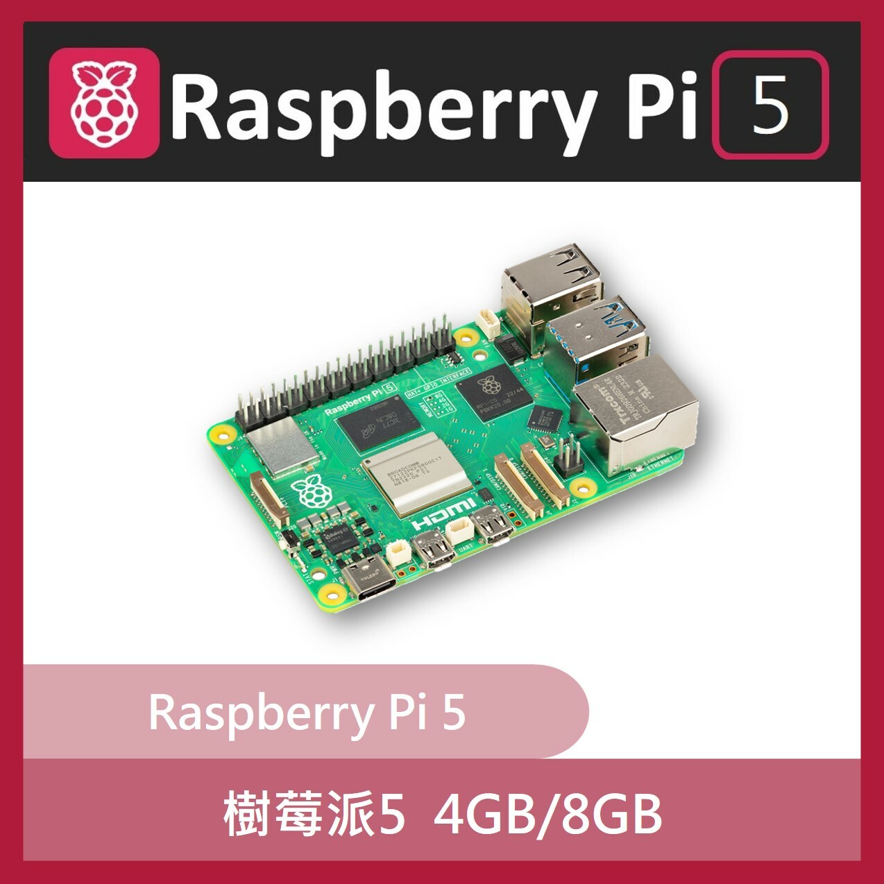 Raspberry Pi 5 樹莓派5 (4GB/8GB)