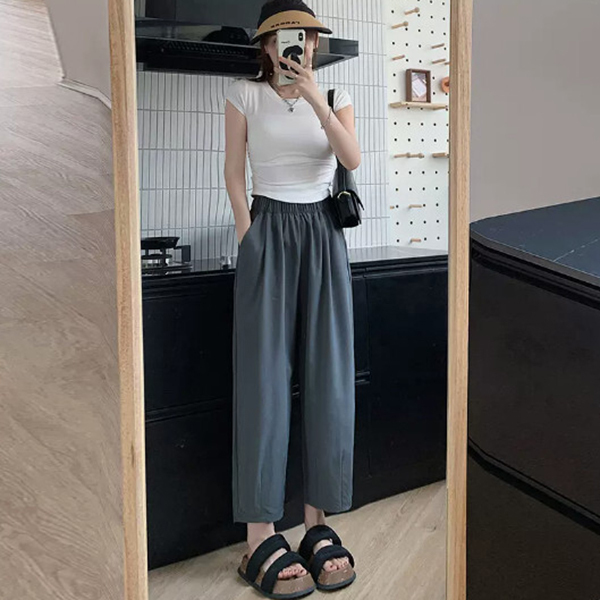 冰絲蘿蔔褲女哈倫褲