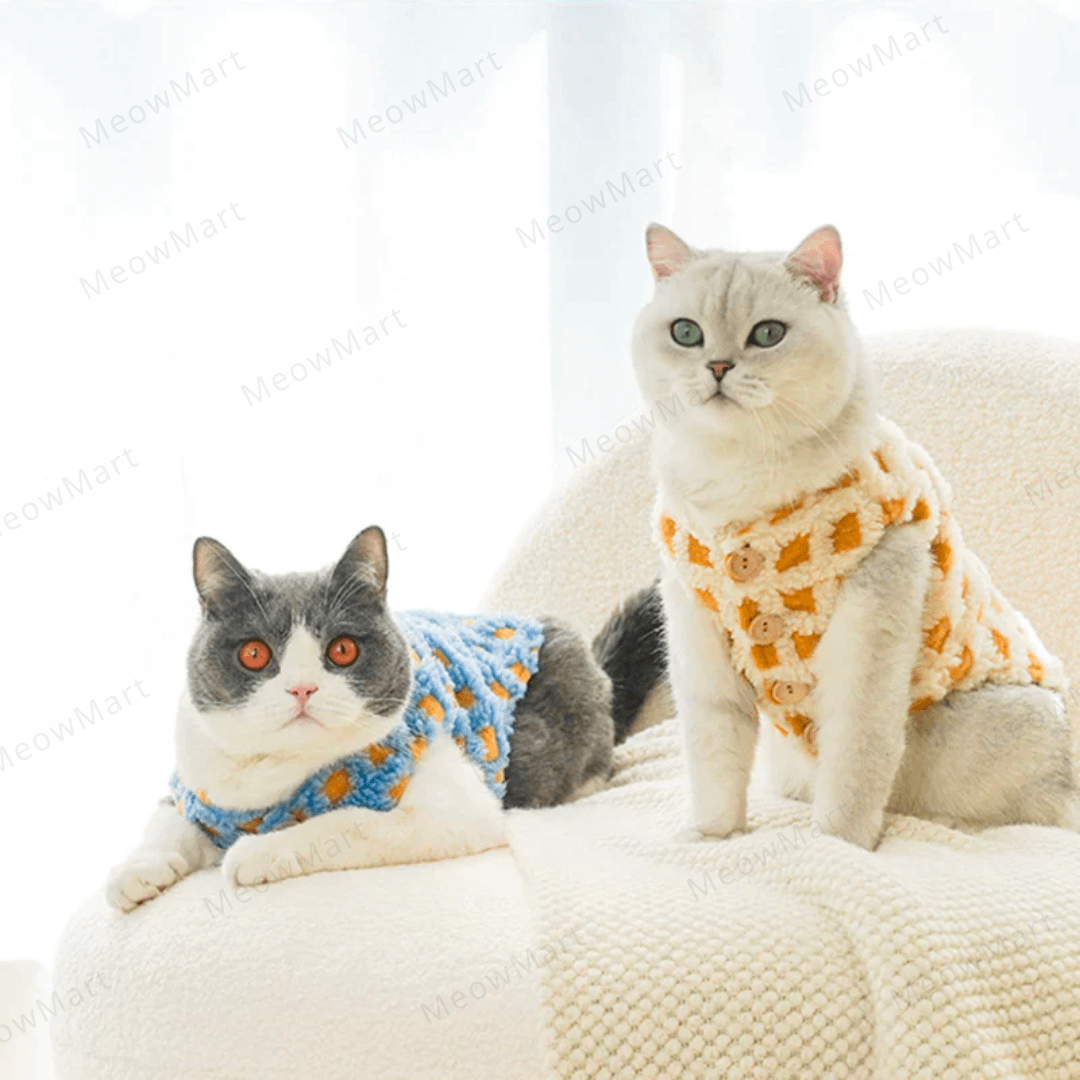 窩夫保暖寵物背心 (貓狗適用)