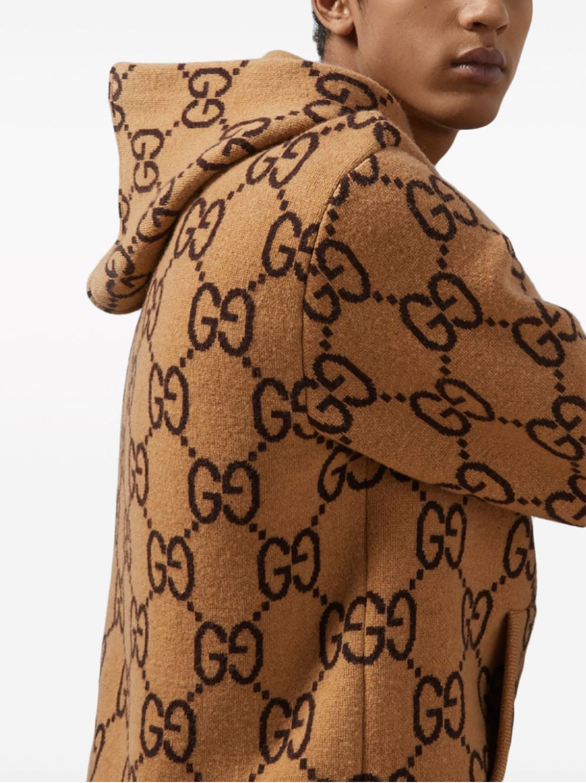 Gucci GG pattern wool hoodie