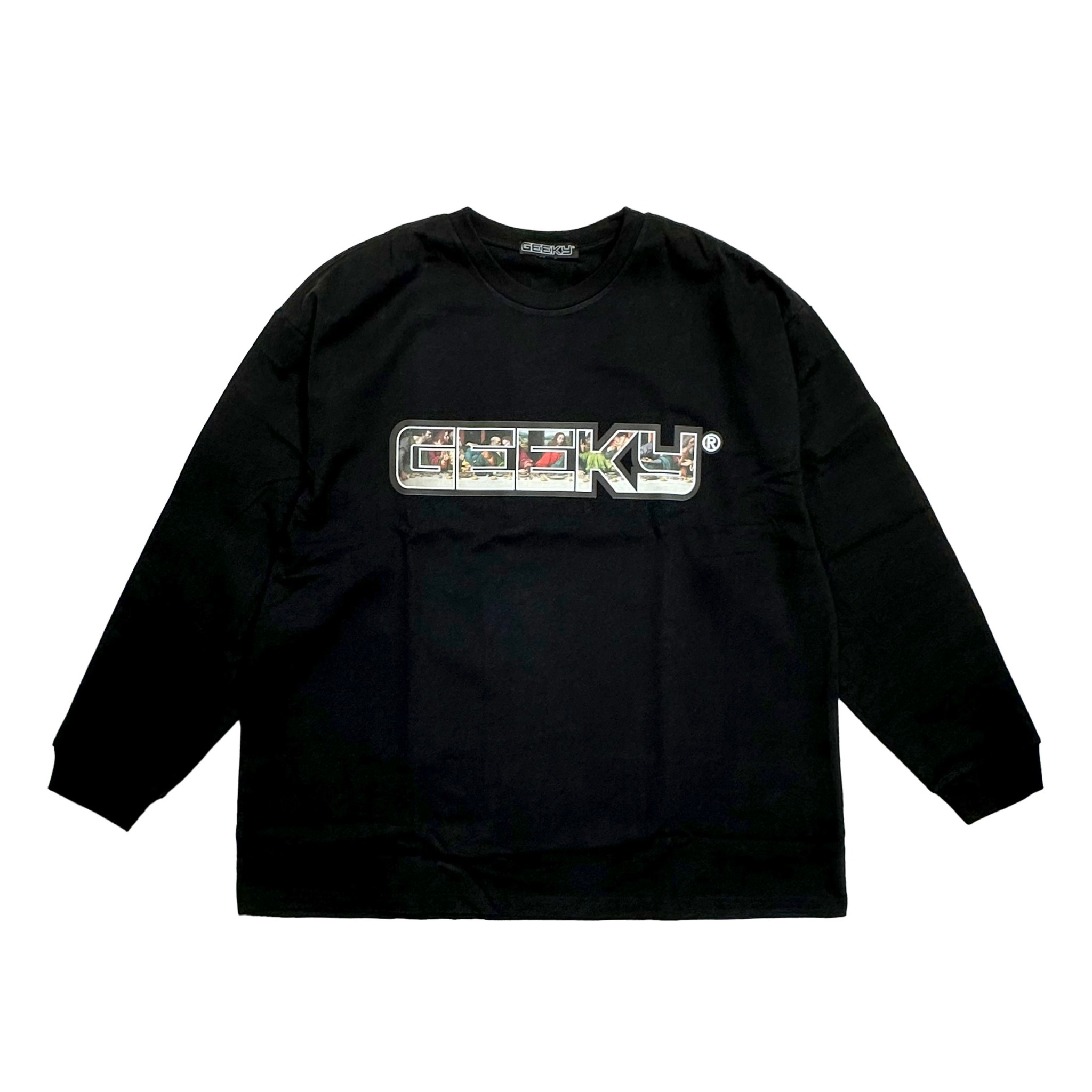 GEEKY 最後的晚餐長袖T-黑