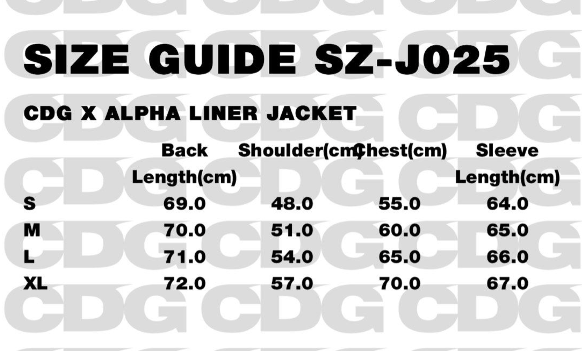 CDG x Alpha Industries Liner Zip-Up Jacket (2 Colours)
