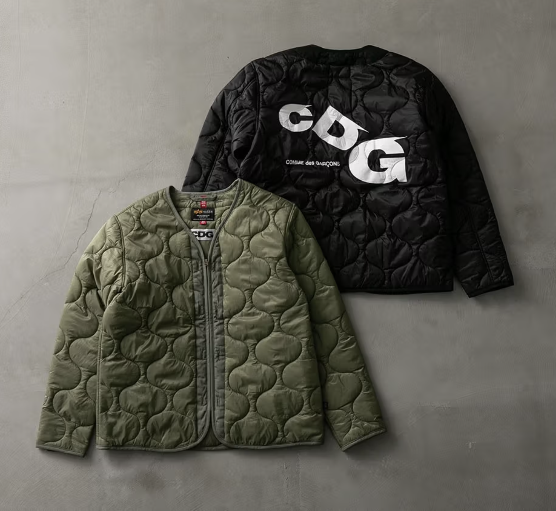 CDG x Alpha Industries Liner Zip-Up Jacket (2 Colours)