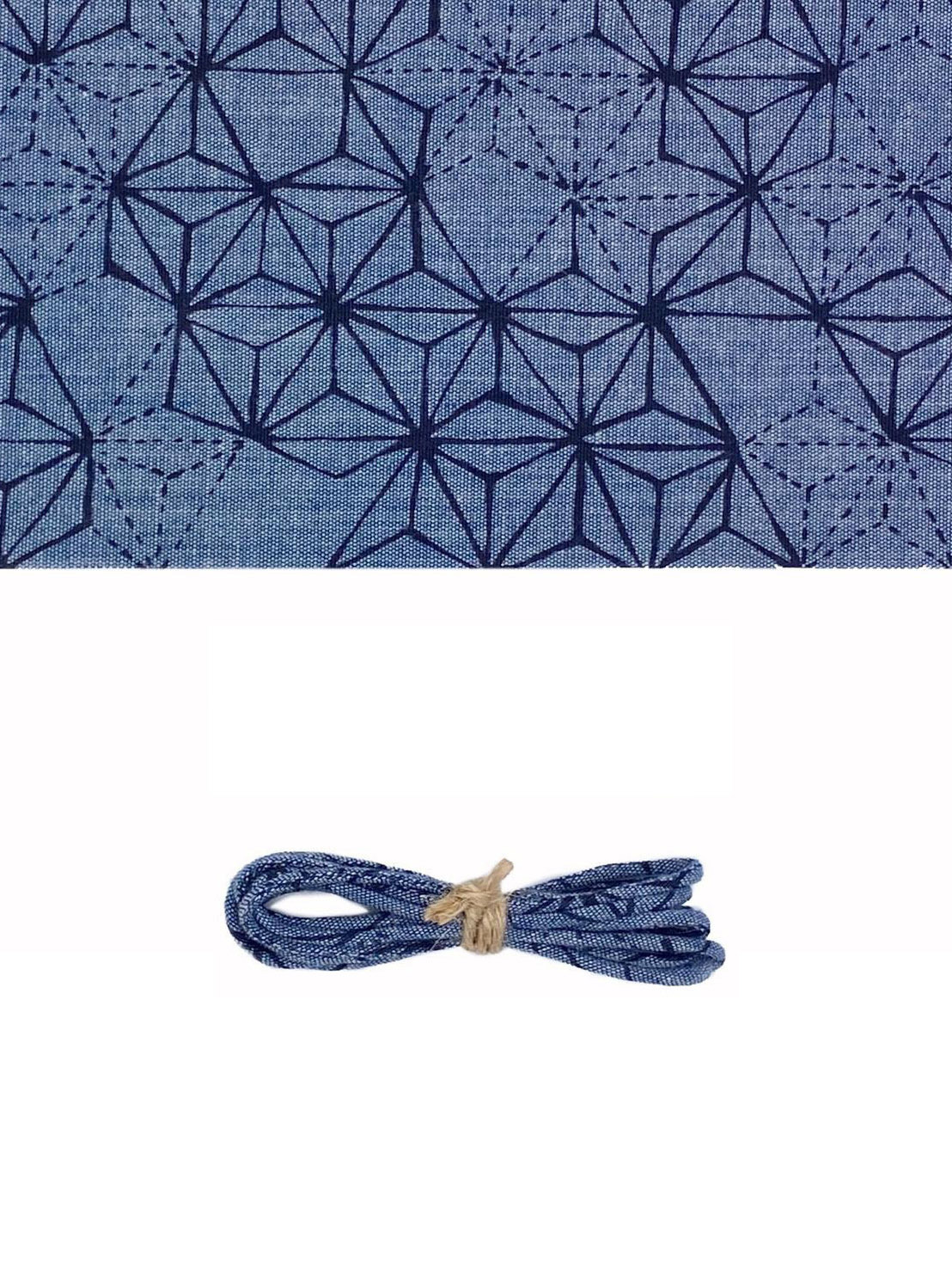 Yves 古布繩 - 灰藍刺子楓葉