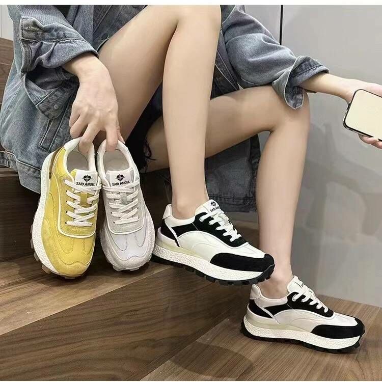 春款顯瘦牛皮休閒鞋