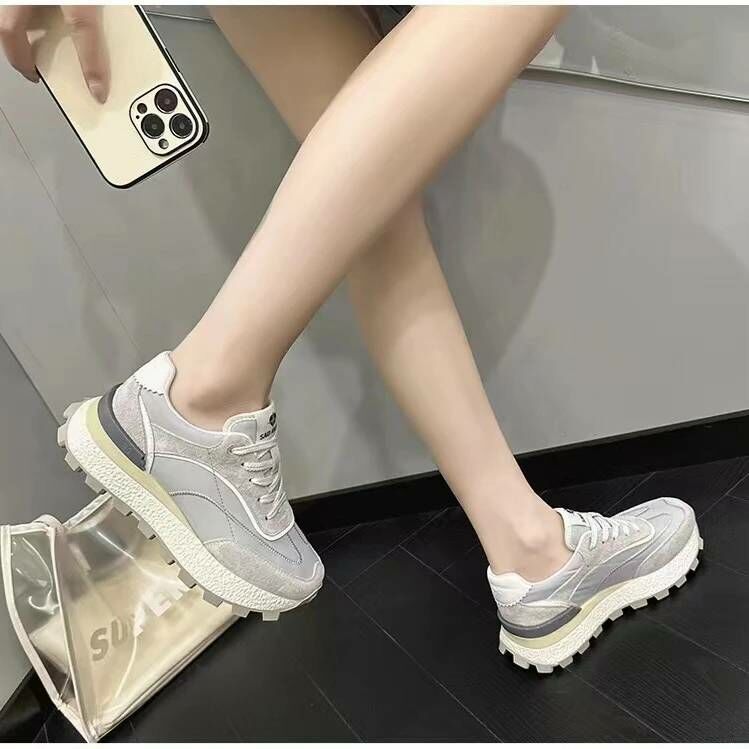 春款顯瘦牛皮休閒鞋