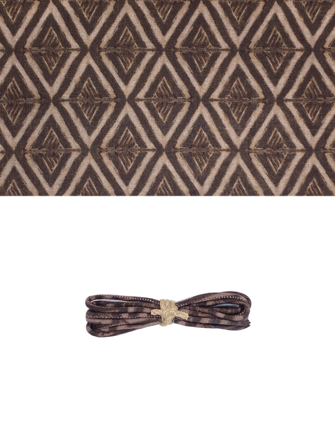 Yves 古布繩 - 山菱線石灰棕 (附卡片)