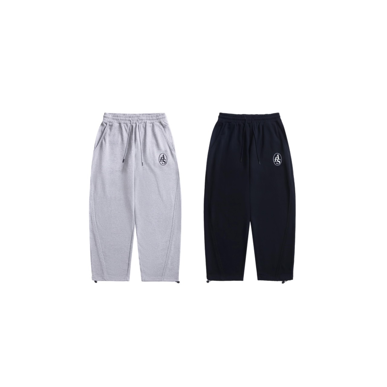 AES EMBROIDERED TYPEFACE CUTTING SWEATPANTS