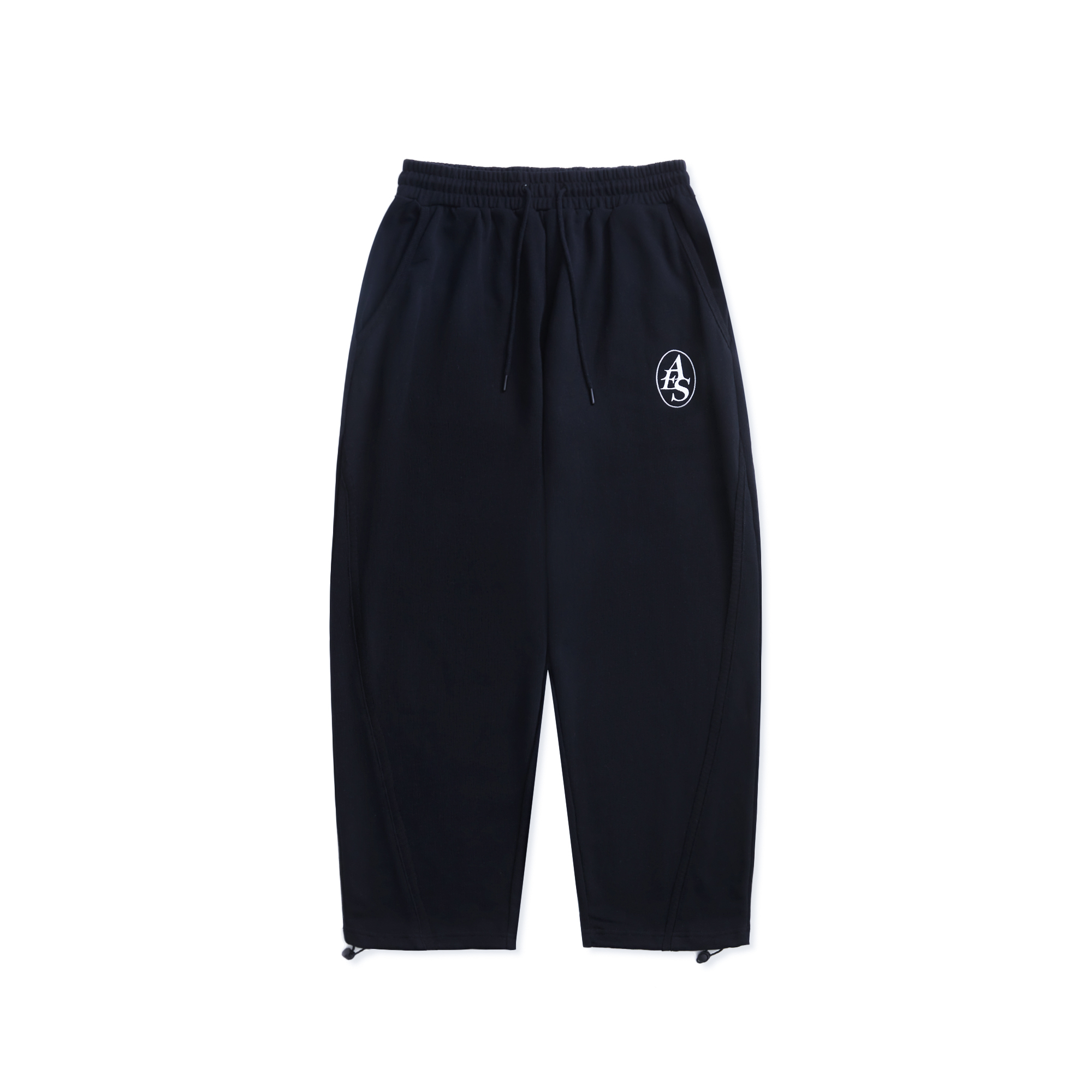 AES EMBROIDERED TYPEFACE CUTTING SWEATPANTS