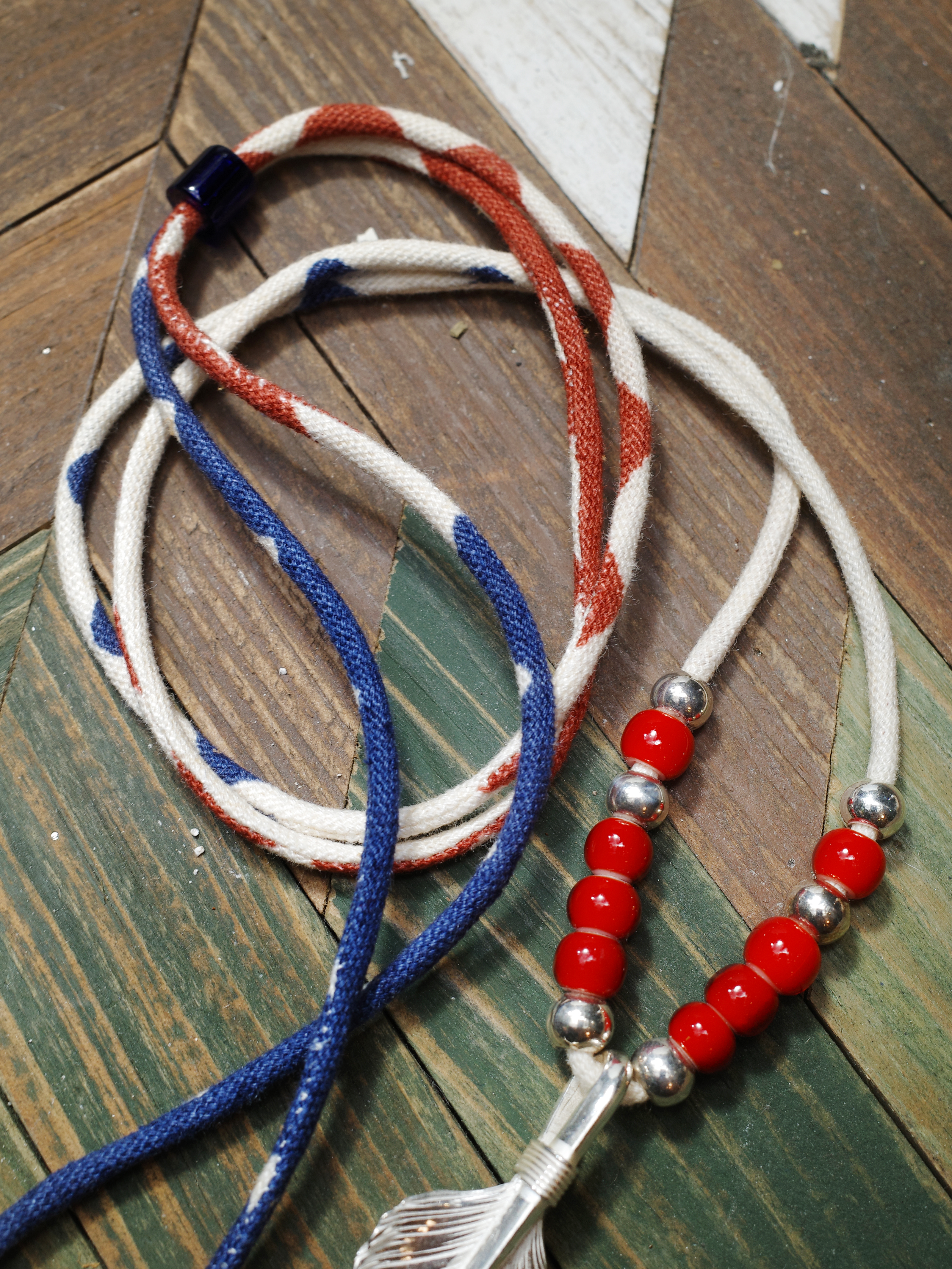 Yves 古布繩 - 紅藍瓦布圖騰