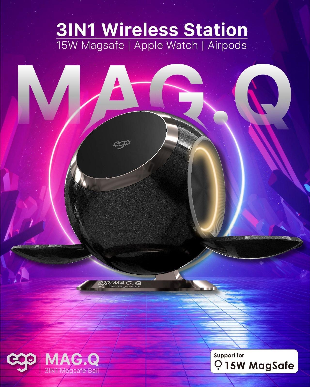 EGO Mag Q 3in1 15W Magsafe充電座