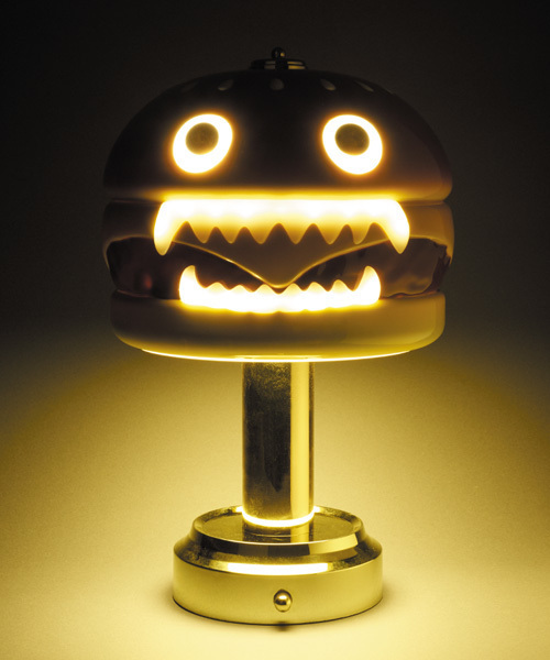 Undercover Hamburger Lamp 漢堡燈黑色夜燈限量