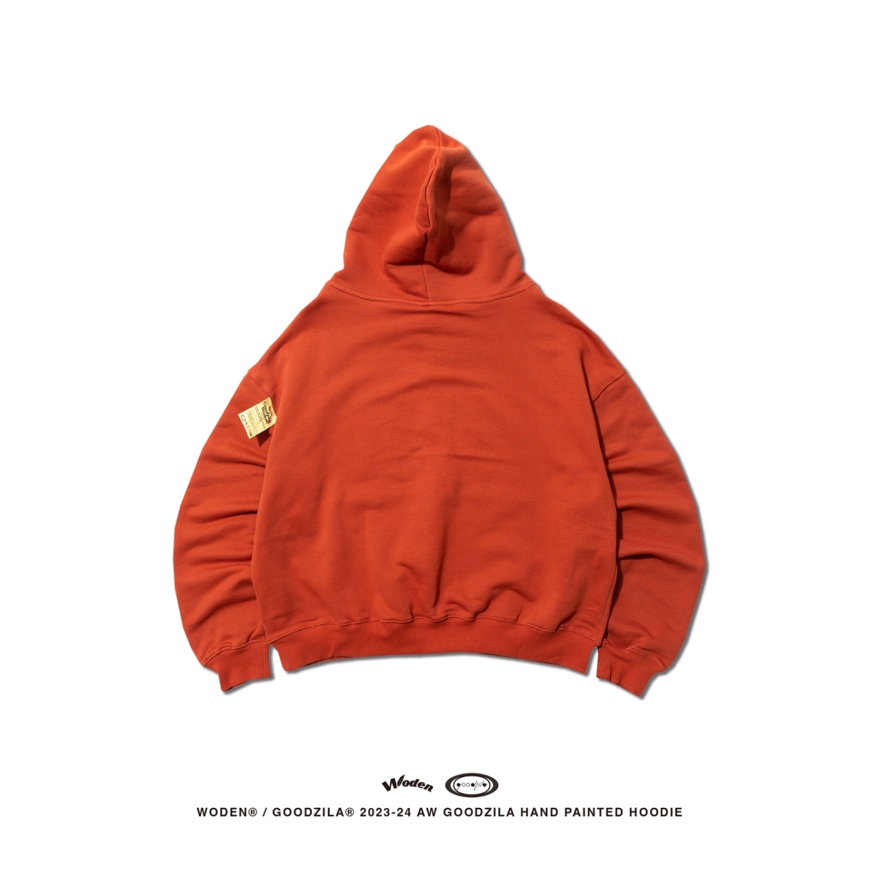 WODEN X Goodzila 032 Hand Painted Hoodie 橘色