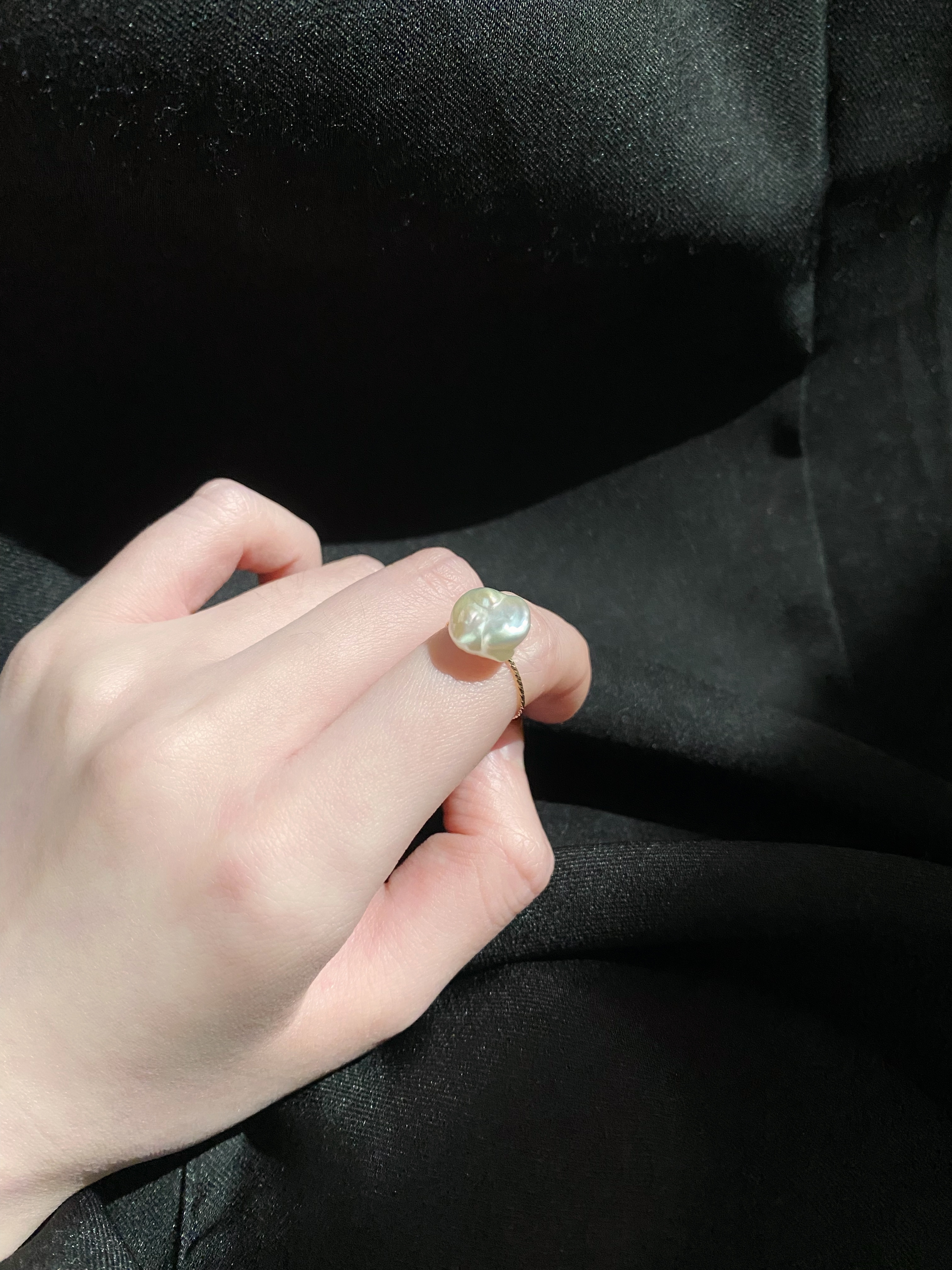 巴洛克珍珠戒指