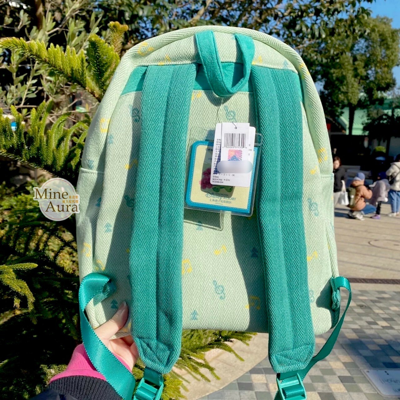 奧樂米拉 海龜 OluMel 絨毛大頭 造型 後背包 -上海迪士尼樂園