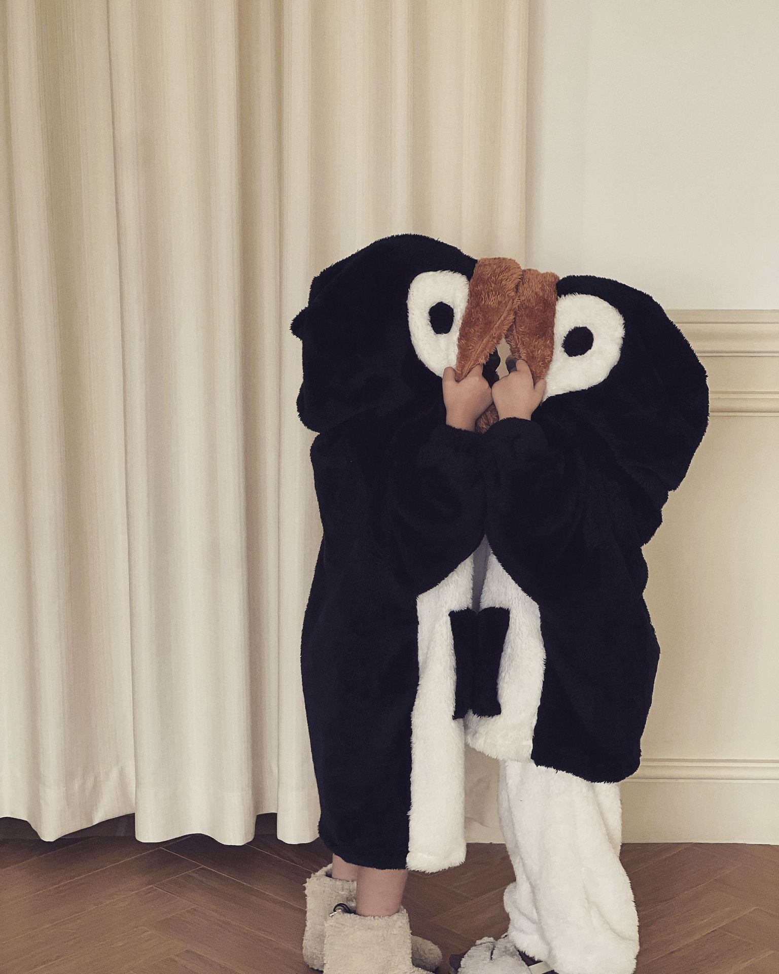 暖呼呼企鵝睡袍/套裝