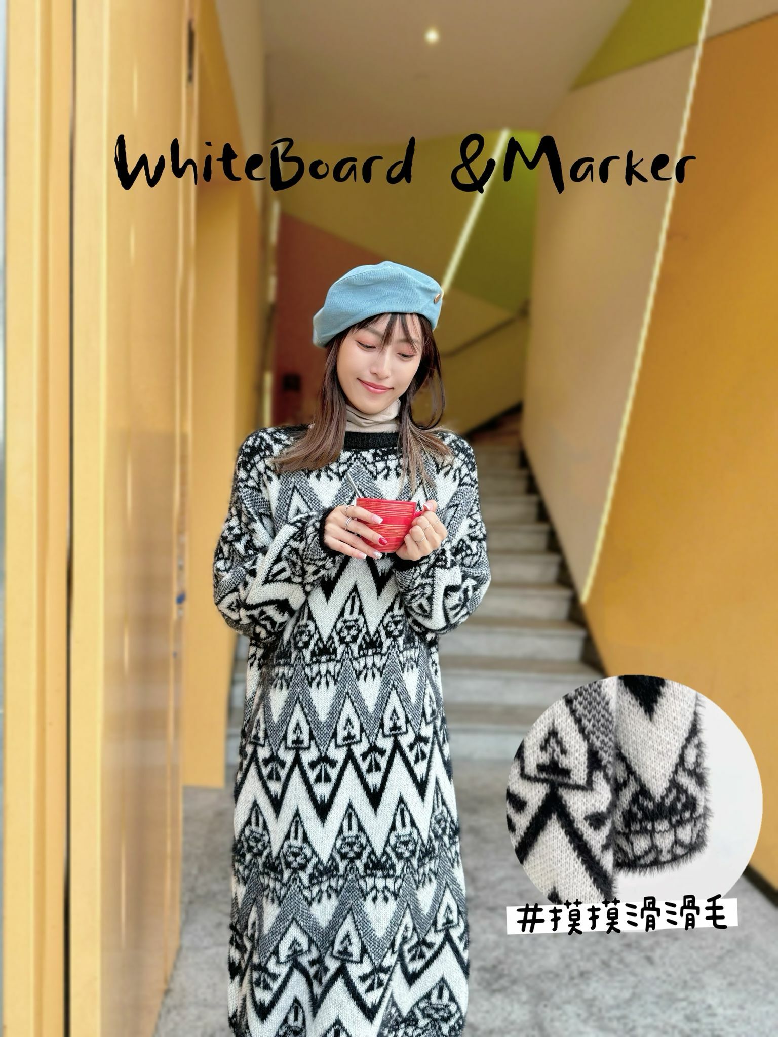 OP#5595 🤍白板Marker 毛毛裙