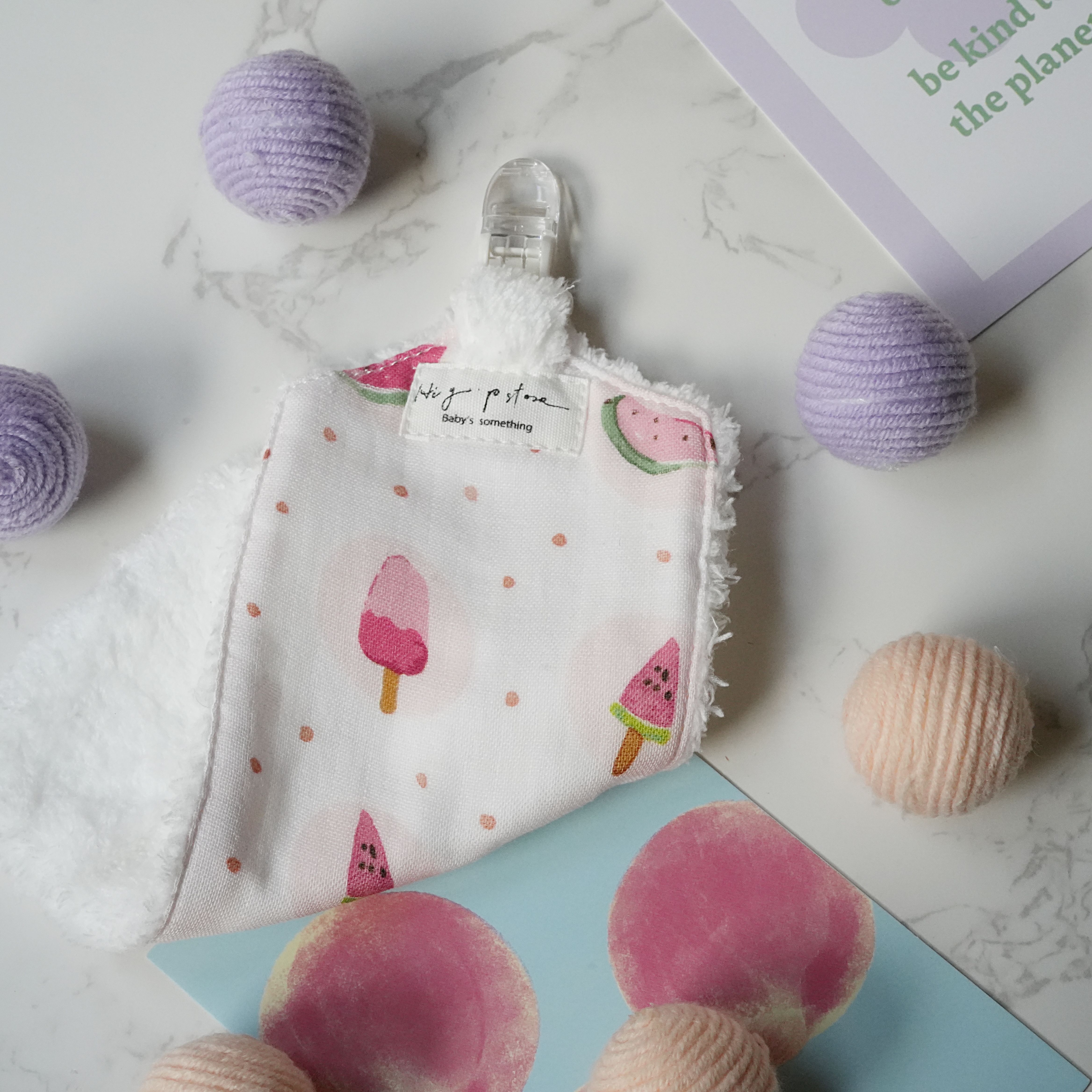 Hi Y.P store-手作手帕夾-獨家設計款-西瓜棒棒冰