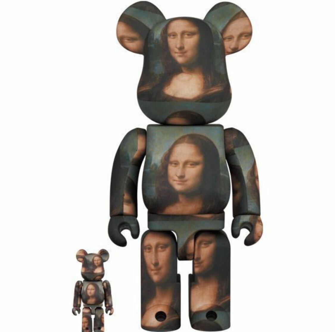 Bearbrick Leonardo De Vinci Mona Lisa 100% & 400% Set