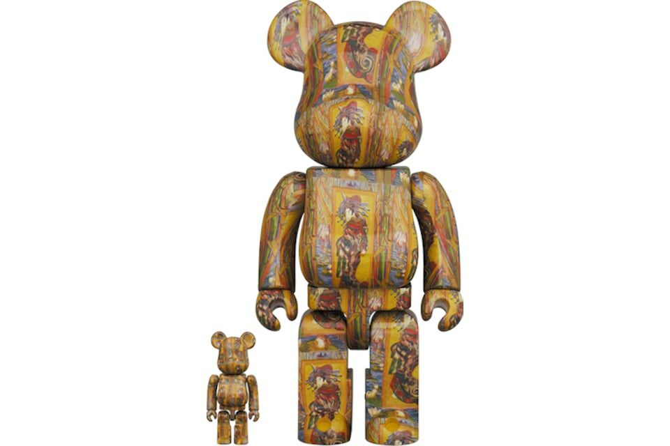 Bearbrick Van Gogh Museum Courtesan (after Eisen) 100% & 400% Set