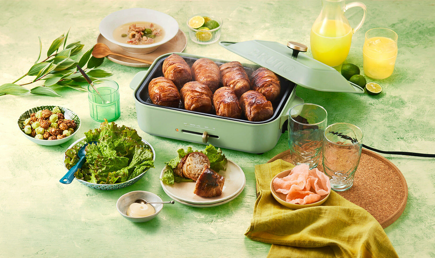 BRUNO 多功能電熱鍋 - 抹茶綠色 BOE021-GGR