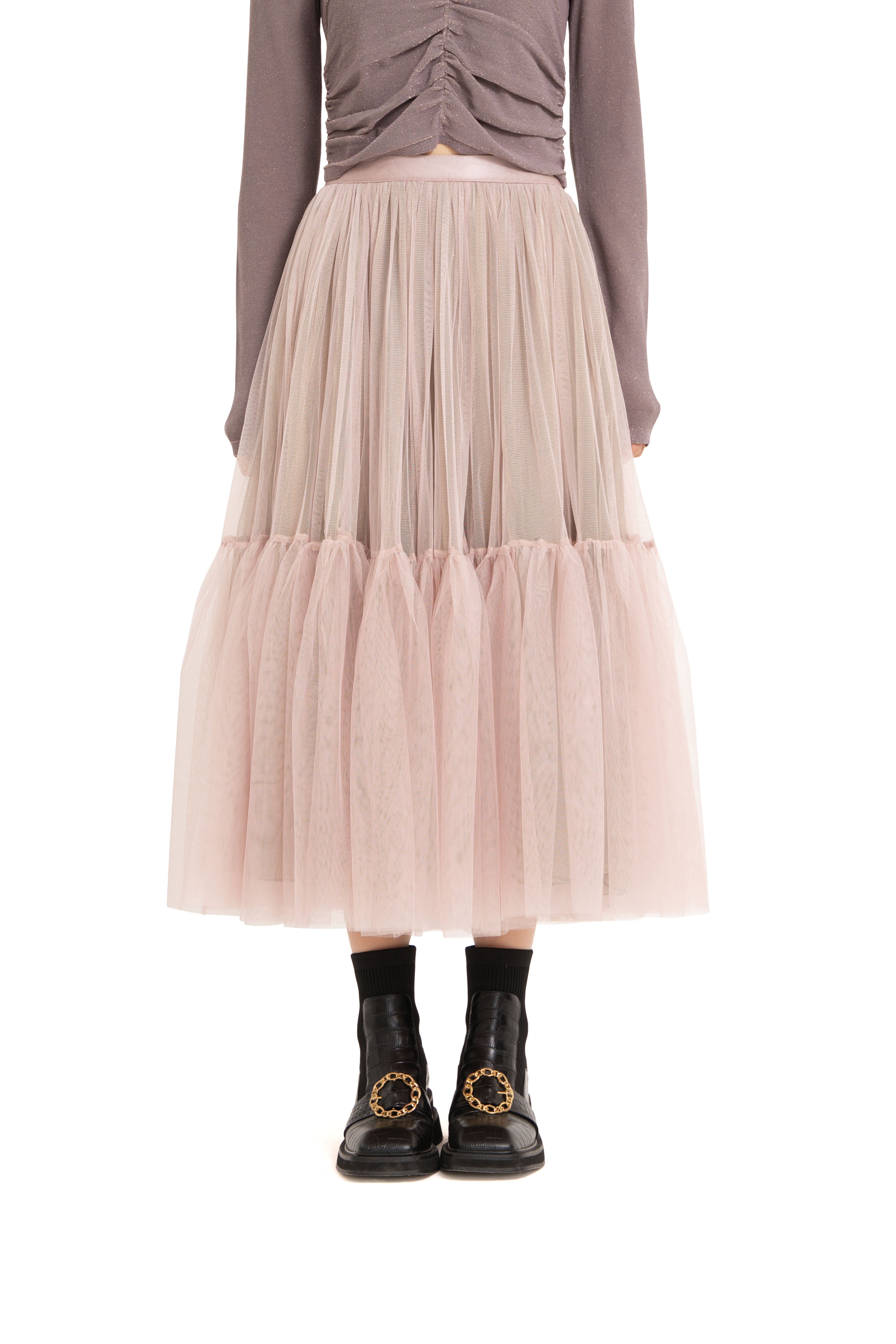 網紗閃金層層紗裙（限量現貨）