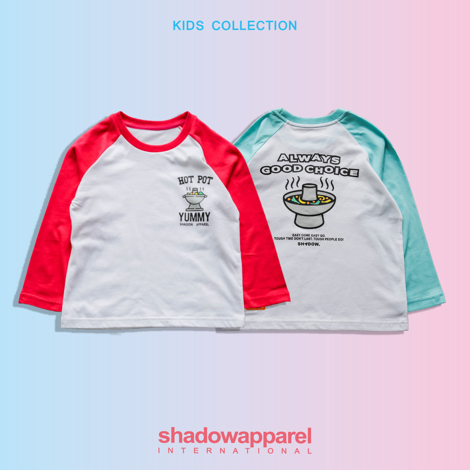 【車庫服飾】SHADOW 2023FW HOTPOT LS TEE KIDS / 火鍋接袖童長T