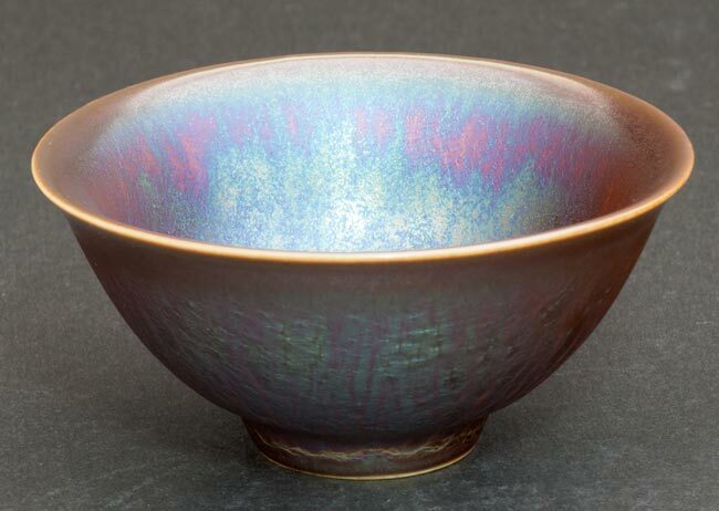 鹿港窯禮品館│曜變藍金天目-小杯極品