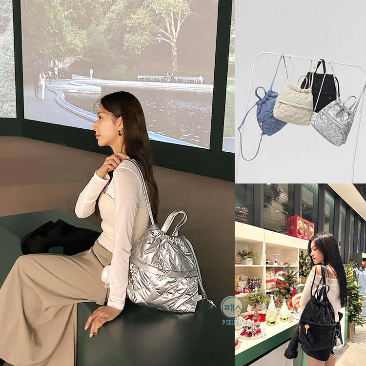 CARLYN Twee Backpack 壓字泡泡背包