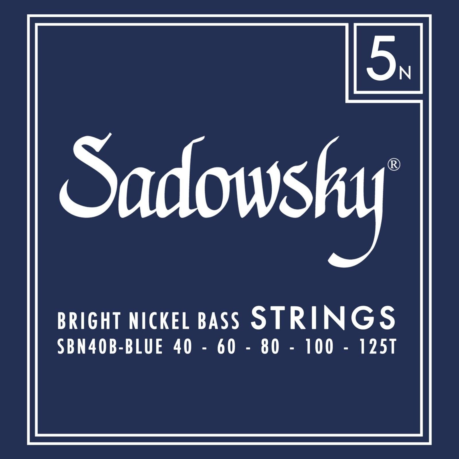 Sadowsky Sadowsky Blue Label SBN40B 040-125 藍標 5弦 貝斯弦 — 三峽吉他 / Bass｜YA! 玩音樂