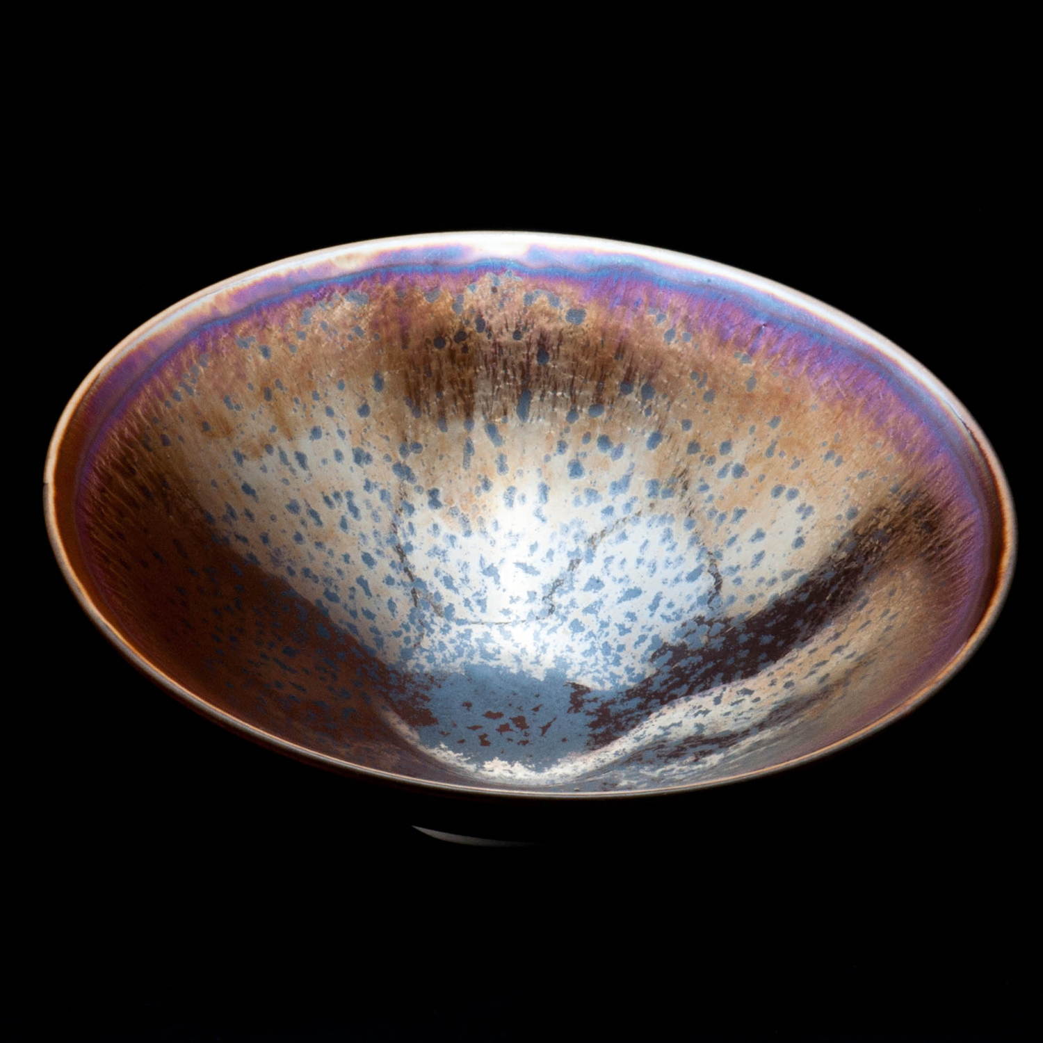 【辛可窯】曜變 七彩黃金天目 大鬥笠鬥茶碗