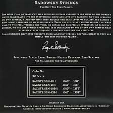 Sadowsky Sadowsky Blue Label SBN-45-1 045-105 黑標 貝斯弦 第 3 張圖片｜三峽吉他 / Bass