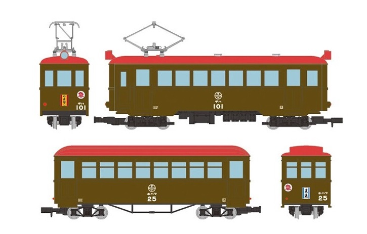 Tomytec 315490 HOe規 貓屋線直達特快 山貓出羽 101 + Hohafu 25 2 輛組
