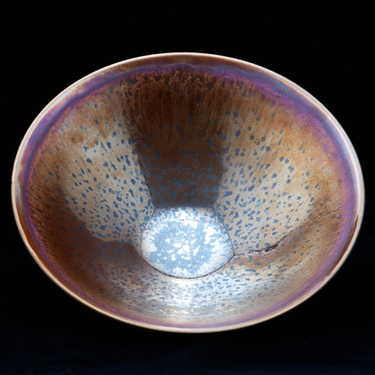 鹿港窯禮品館｜辛可窯曜變 七彩黃金天目 大鬥笠鬥茶碗