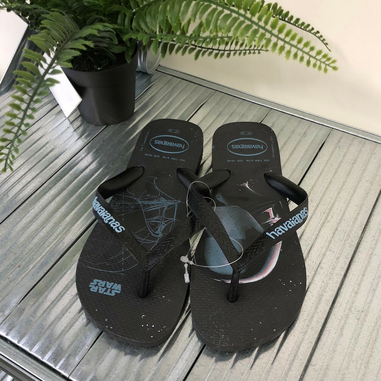 Havaianas 哈瓦仕 Star Wars 拖鞋 夾腳拖 星際大戰 黑藍 男女款 4135185-3983M
