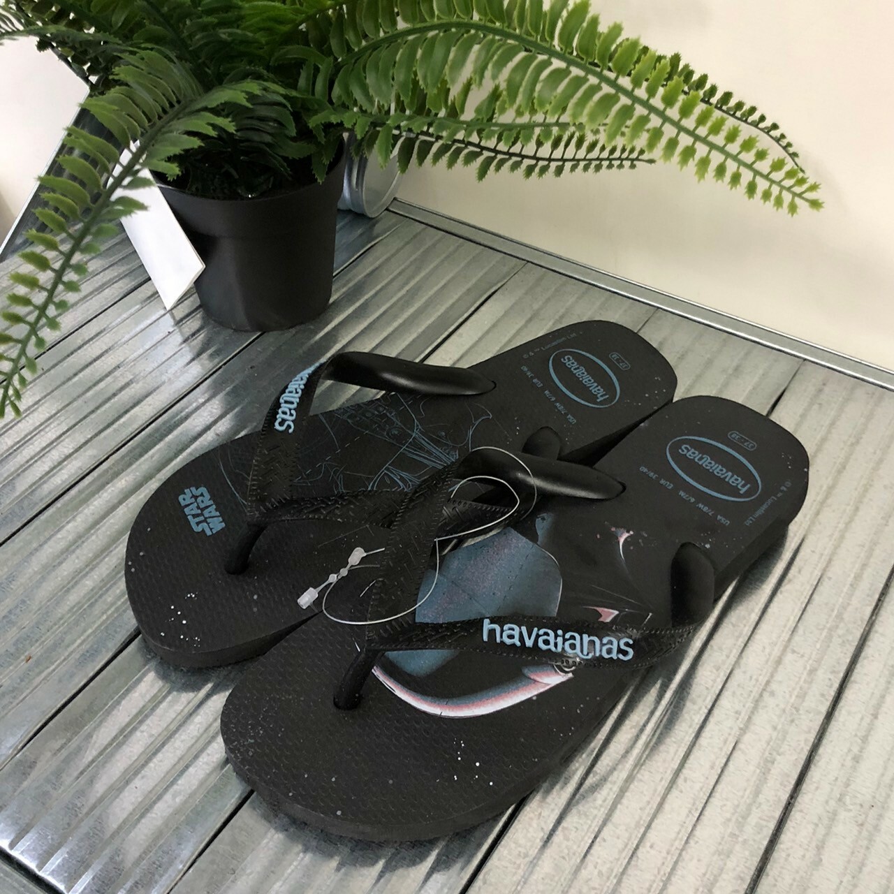 Havaianas 哈瓦仕 Star Wars 拖鞋 夾腳拖 星際大戰 黑藍 男女款 4135185-3983M