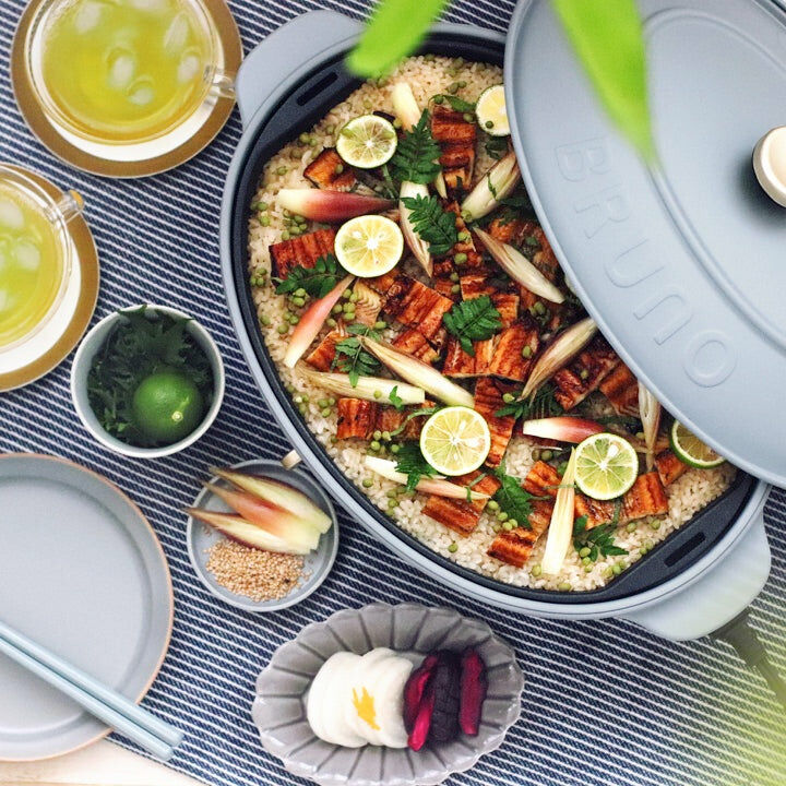 BRUNO 多功能橢圓鍋 - 藍灰色 BOE053-BGY