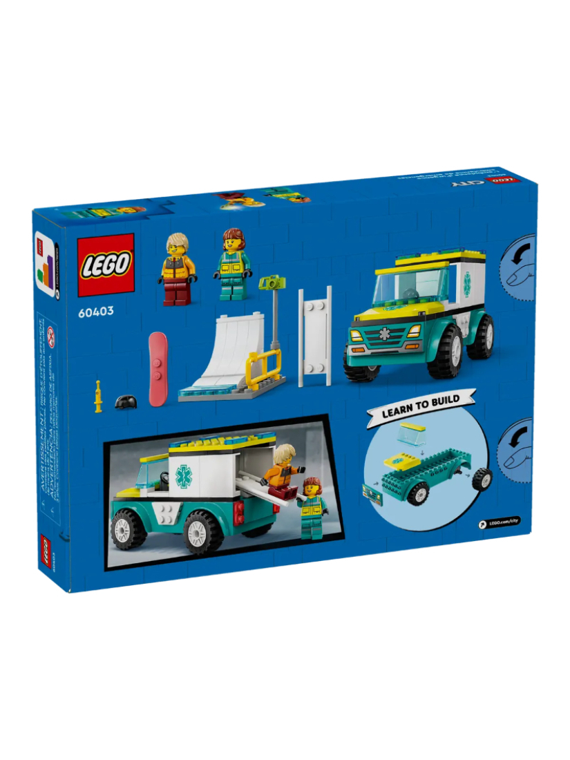 LEGO 60403 Emergency Ambulance and Snowboarder