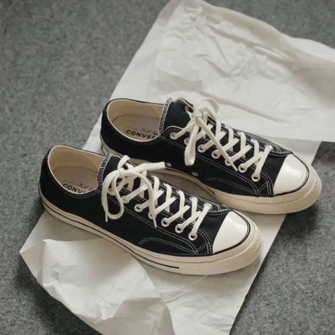 Converse Chuck Taylor All Star 1970 Low 帆布鞋 低筒 黑白