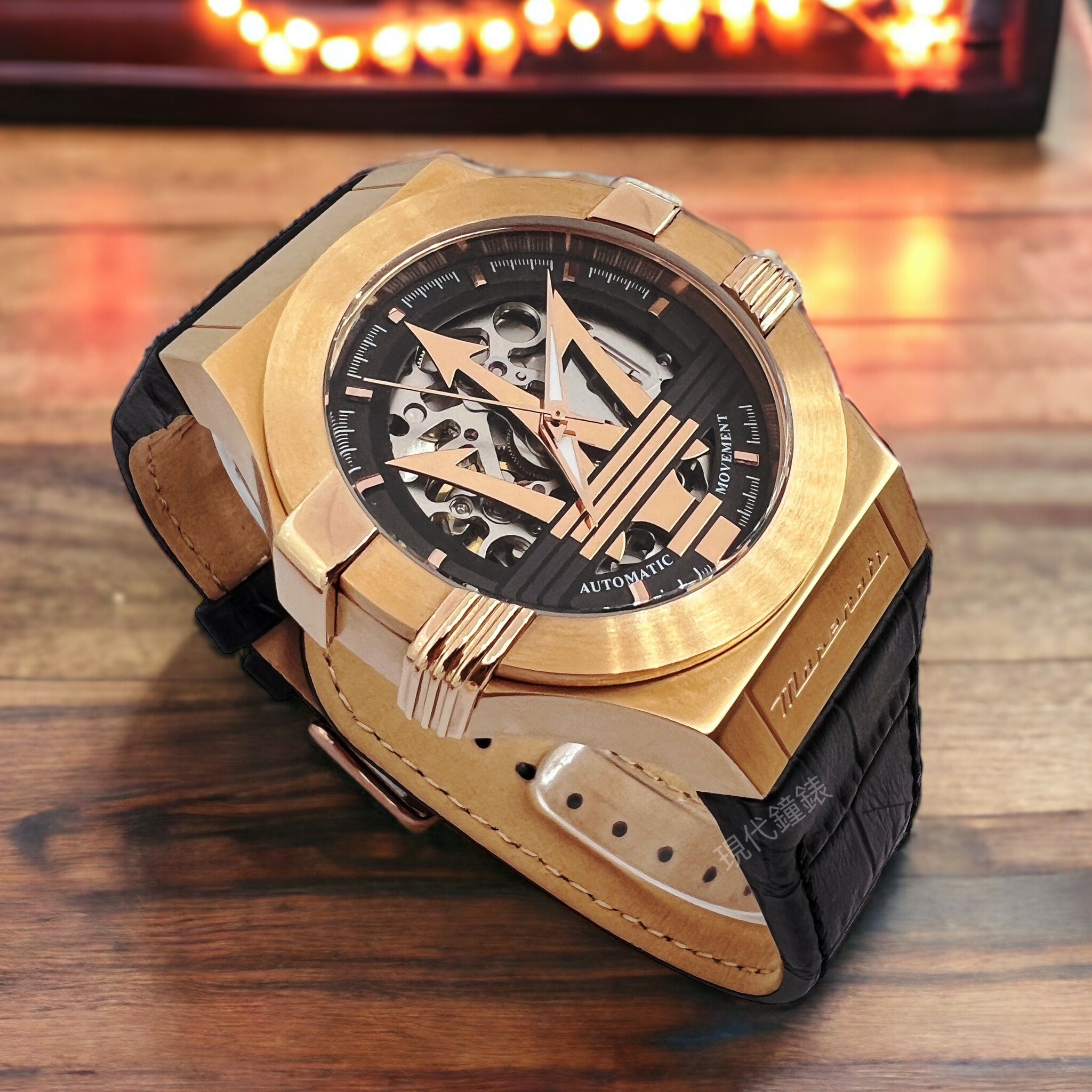 【MASERATI 瑪莎拉蒂】力霸羣雄系列鏤空機械男錶R8821108039 40mm 現代鐘錶