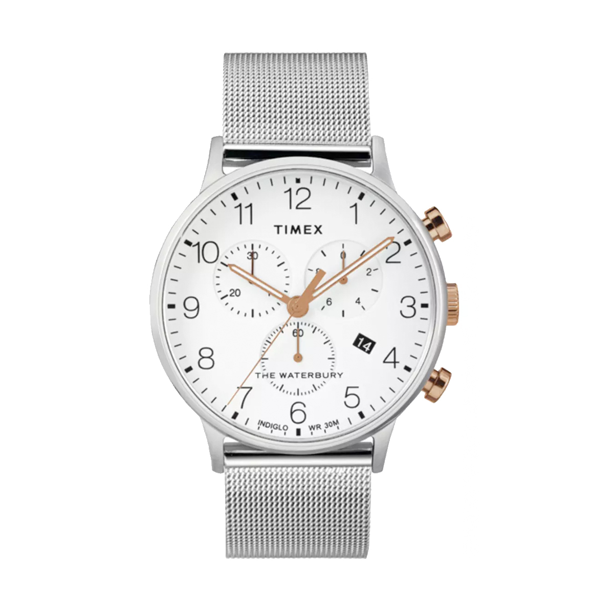 【網店限定】Timex Waterbury 40mm Mesh 計時 石英錶 TW2T36700