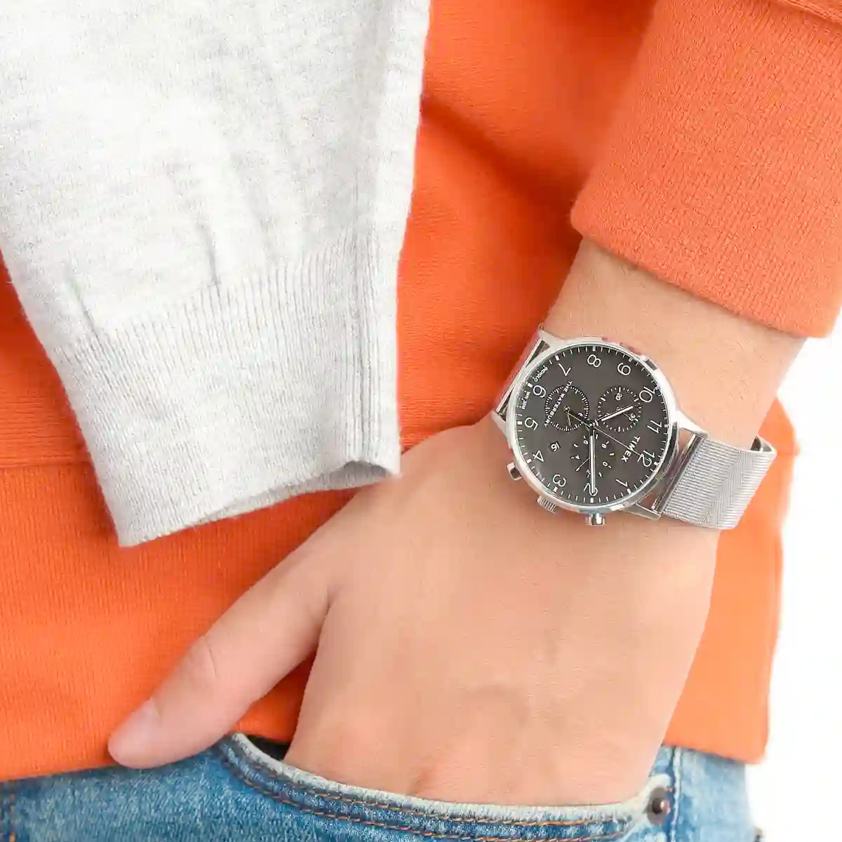 【網店限定】Timex Waterbury 40mm Mesh 計時 石英錶 TW2T36600