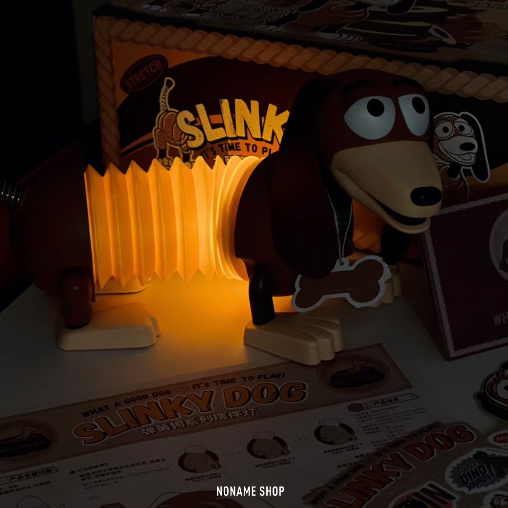 DISNEY 迪士尼 玩具總動員 彈簧狗 夜燈 擺飾燈