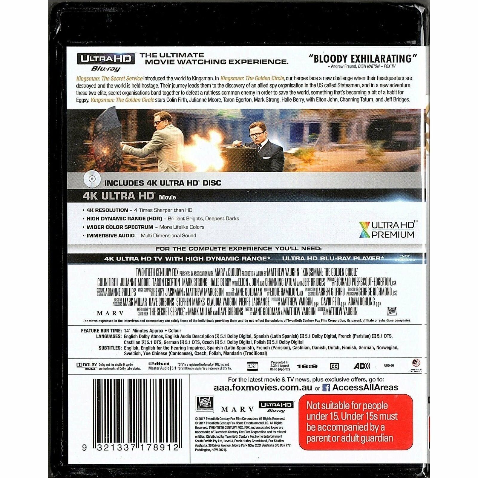 皇家特工：金圈子 (2017) (4K Ultra HD) (澳洲版)