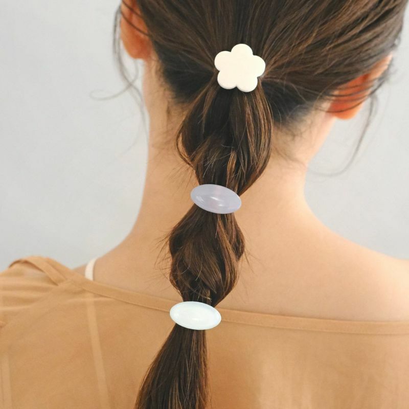 [日本制] 花形&橢形迷你髮圈插