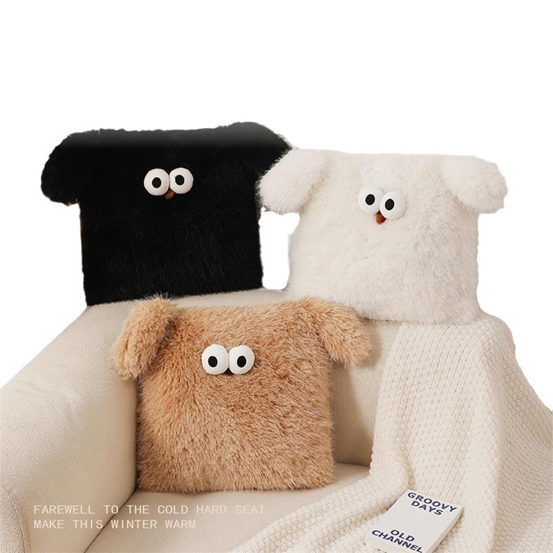 《3484》可愛大眼長毛沙發抱枕靠枕