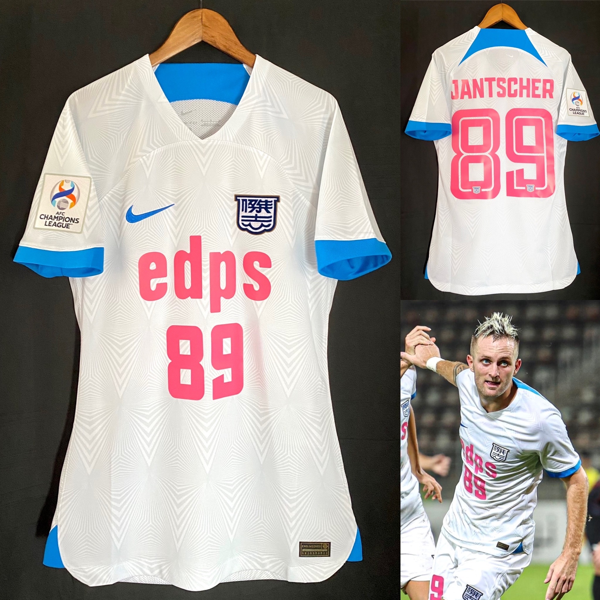 Kitchee 2023 AFC Champions League Nike Away player issue shirt #89 JANTSCHER