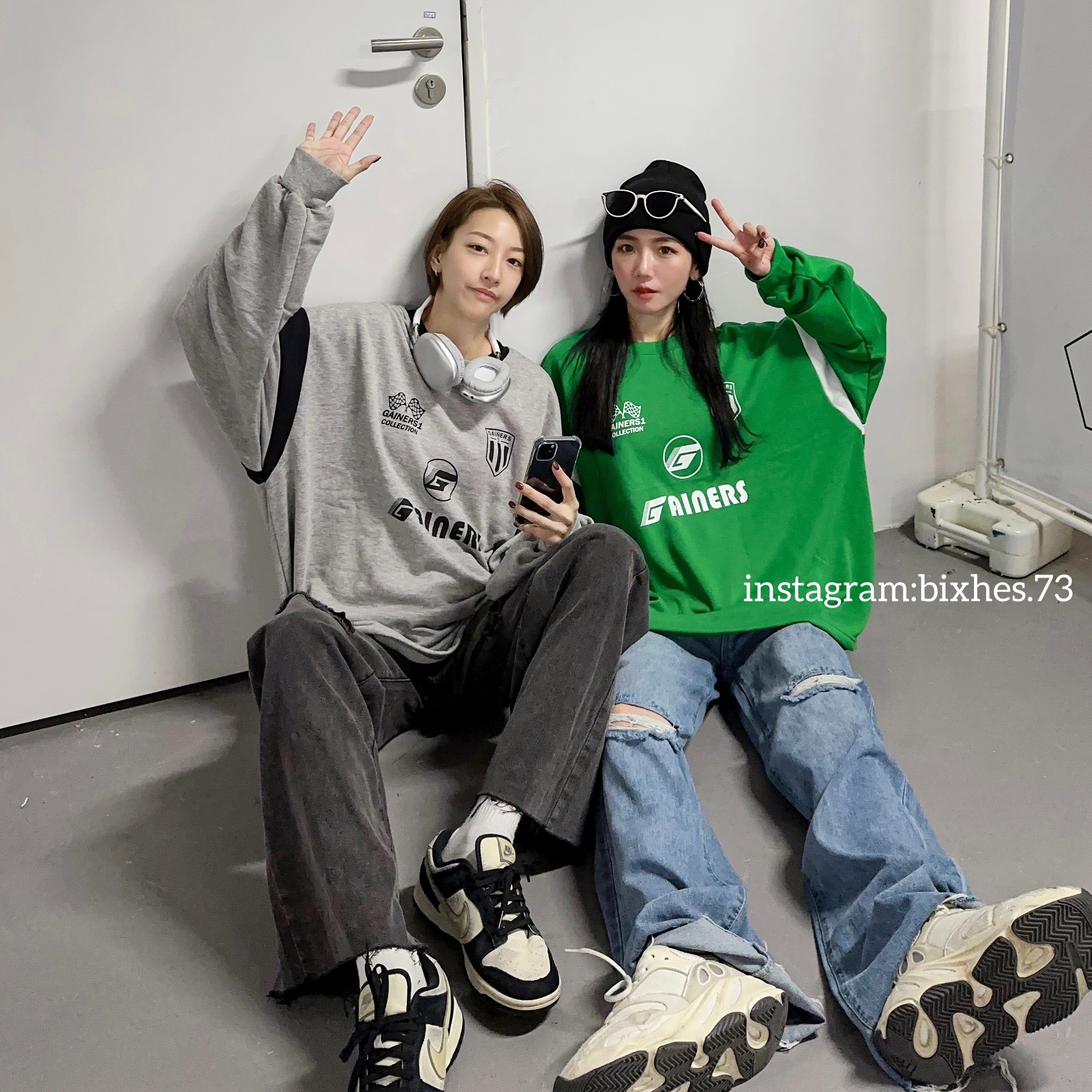 韓國賽車寬版長T(B00065)