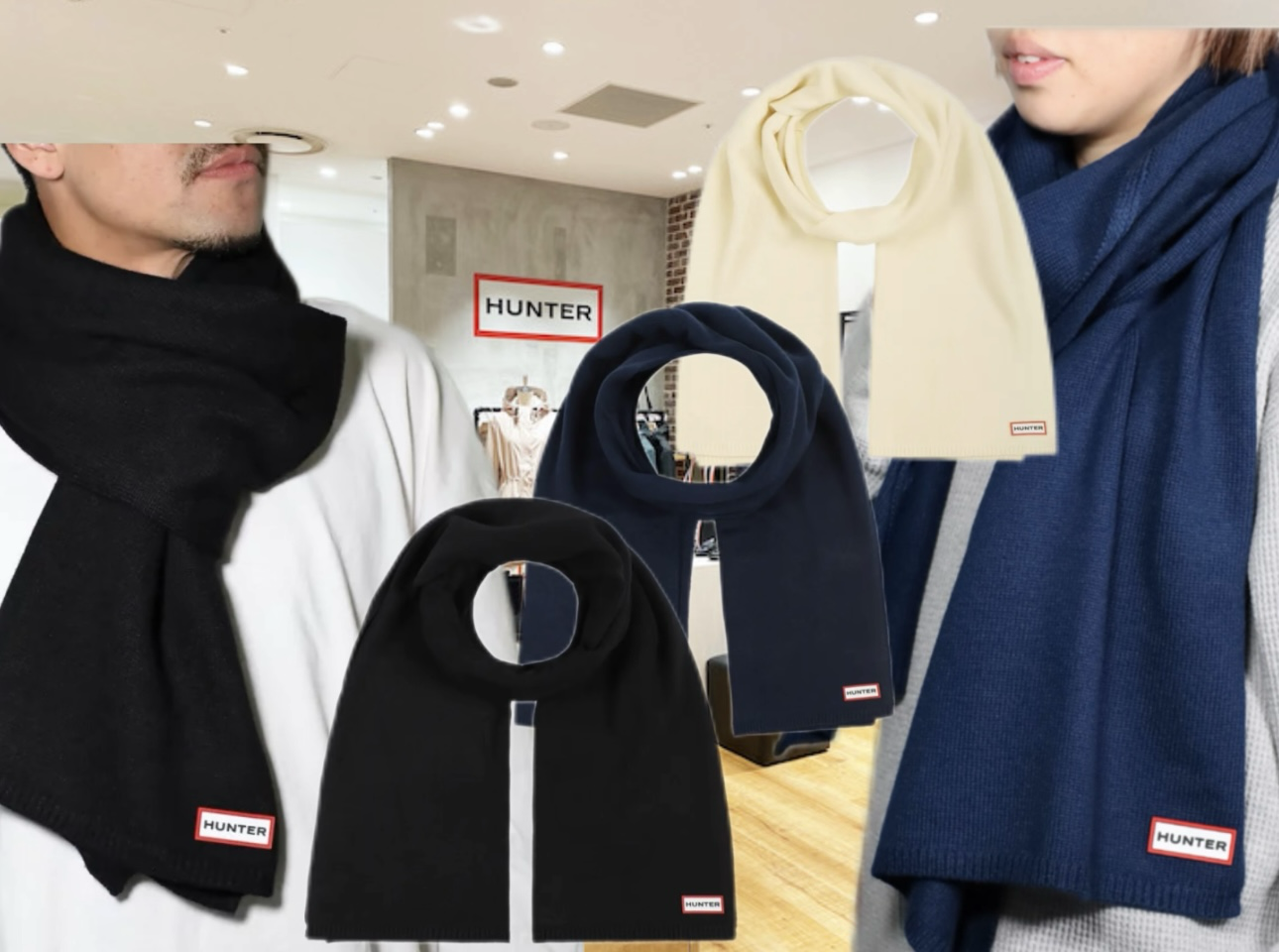 【預購】 Hunter K122301 男女同款頸巾