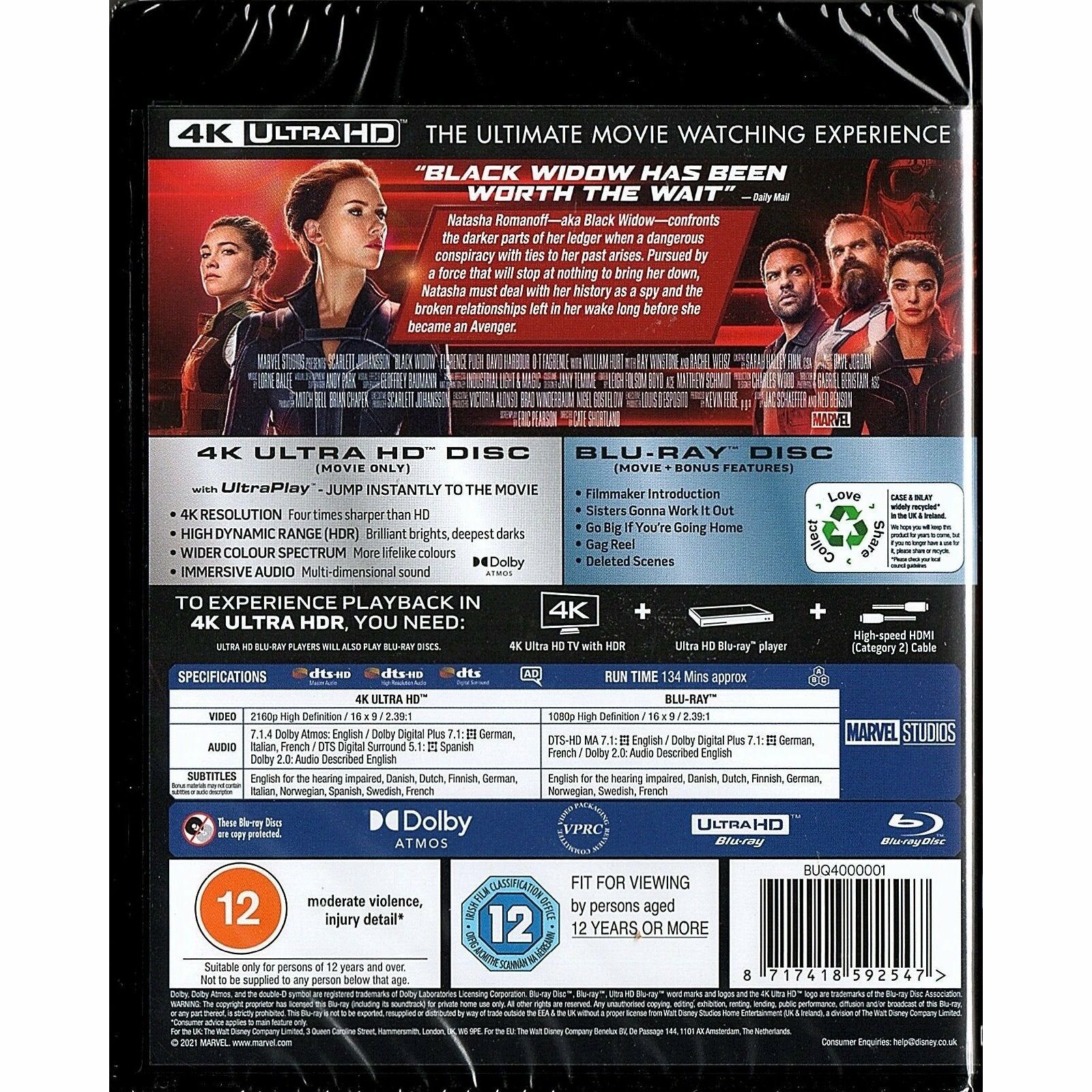 黑寡婦 (2021) (4K Ultra HD + Blu-ray) (英國版)